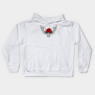 Angel Red Rose Kids Hoodie